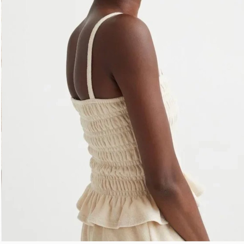 H&M Cream Ruched Blouse - Picture 3 of 10